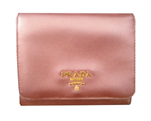 Prada Pink Metallic Wallet